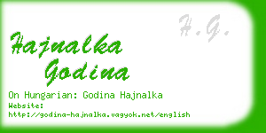 hajnalka godina business card